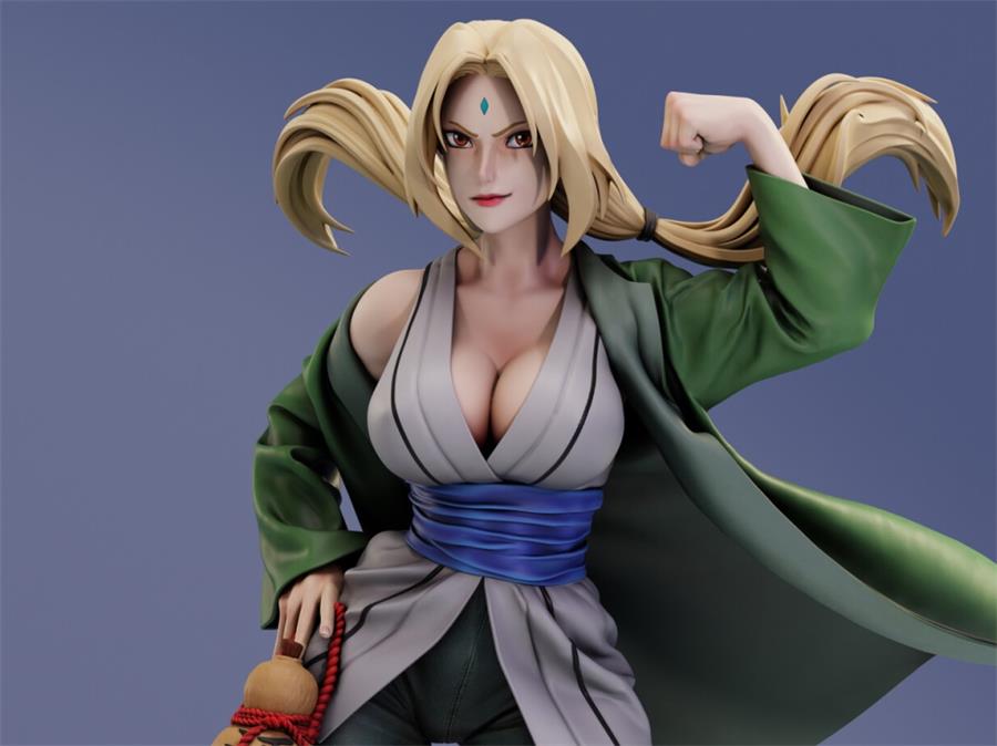 KuGo figures - Tsunade – 3D PRINTABLE Figure STL - NXlfB1|NXlfB1