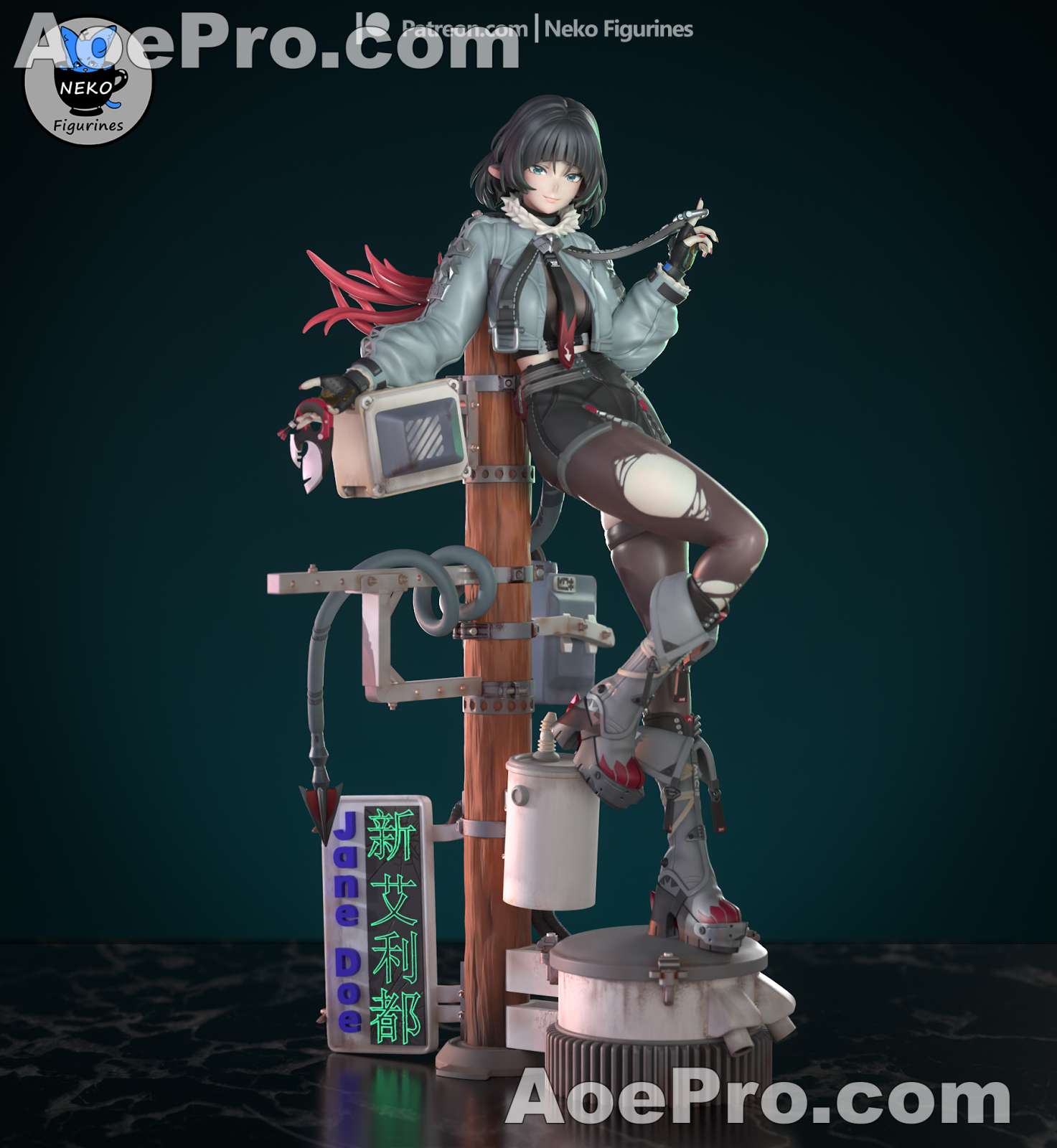 图片[1]|Neko Figurines Jane Doe – 3D Print Model Figure STL - NXlfB1|NXlfB1