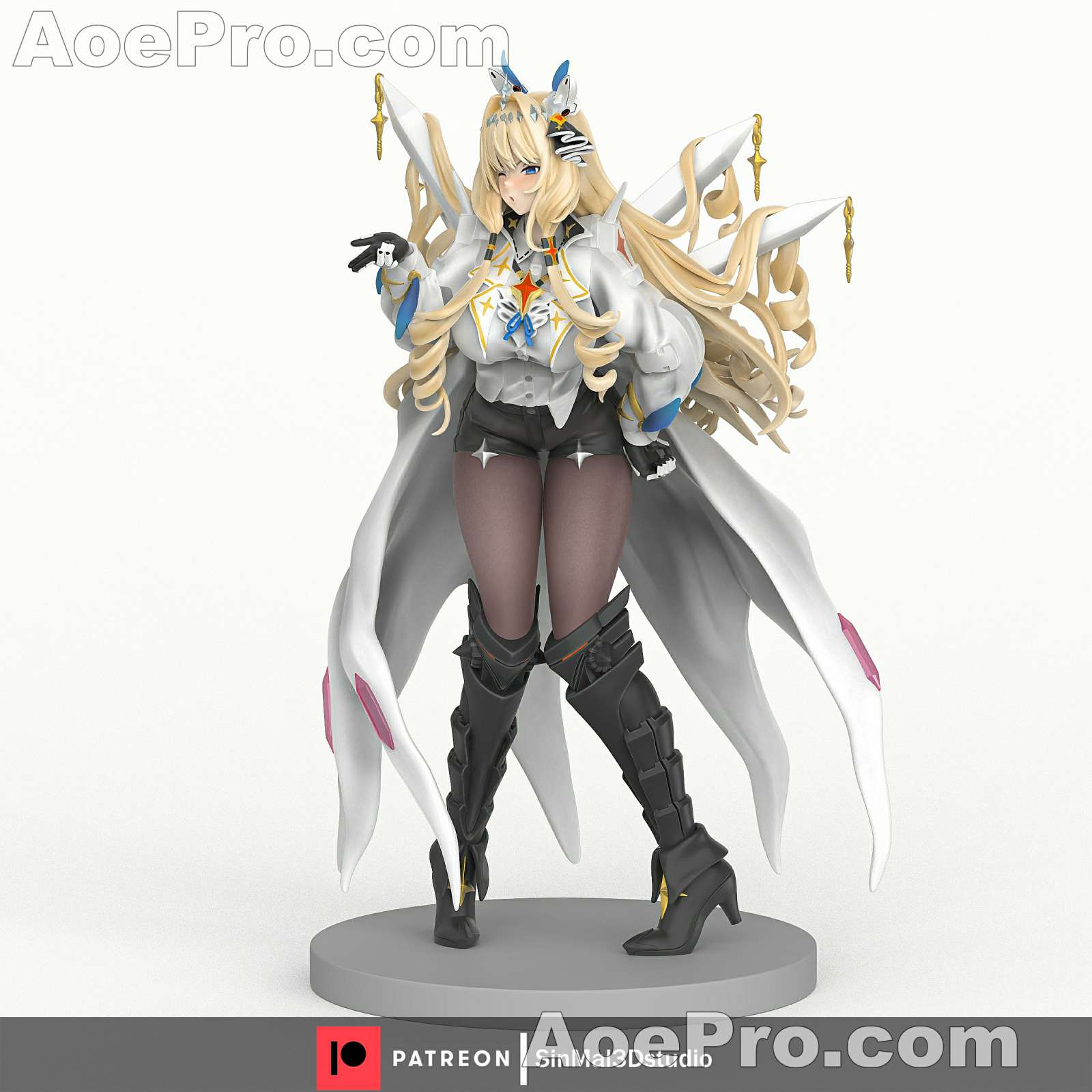 图片[1]|Sin3Dstudio - Nikke Crown – 3D PRINTABLE Figure STL - NXlfB1|NXlfB1