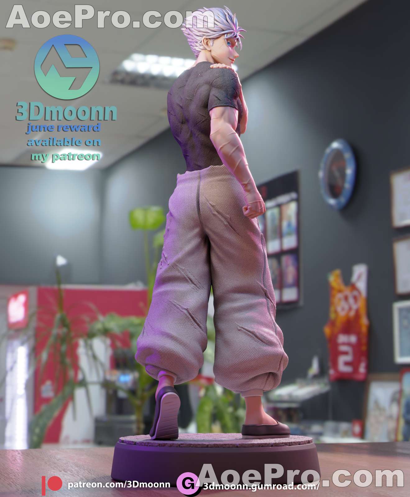 图片[2]|3Dmoonn - Gojo – 3D PRINTABLE Figure STL - NXlfB1|NXlfB1