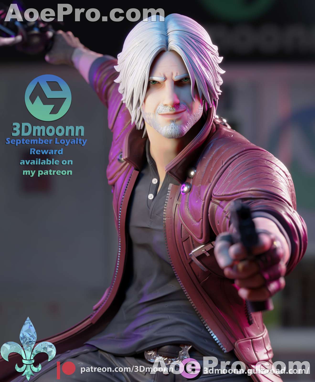 图片[2]|3Dmoonn - Dante Devil May Cry 5 – 3D PRINTABLE Figure STL - NXlfB1|NXlfB1