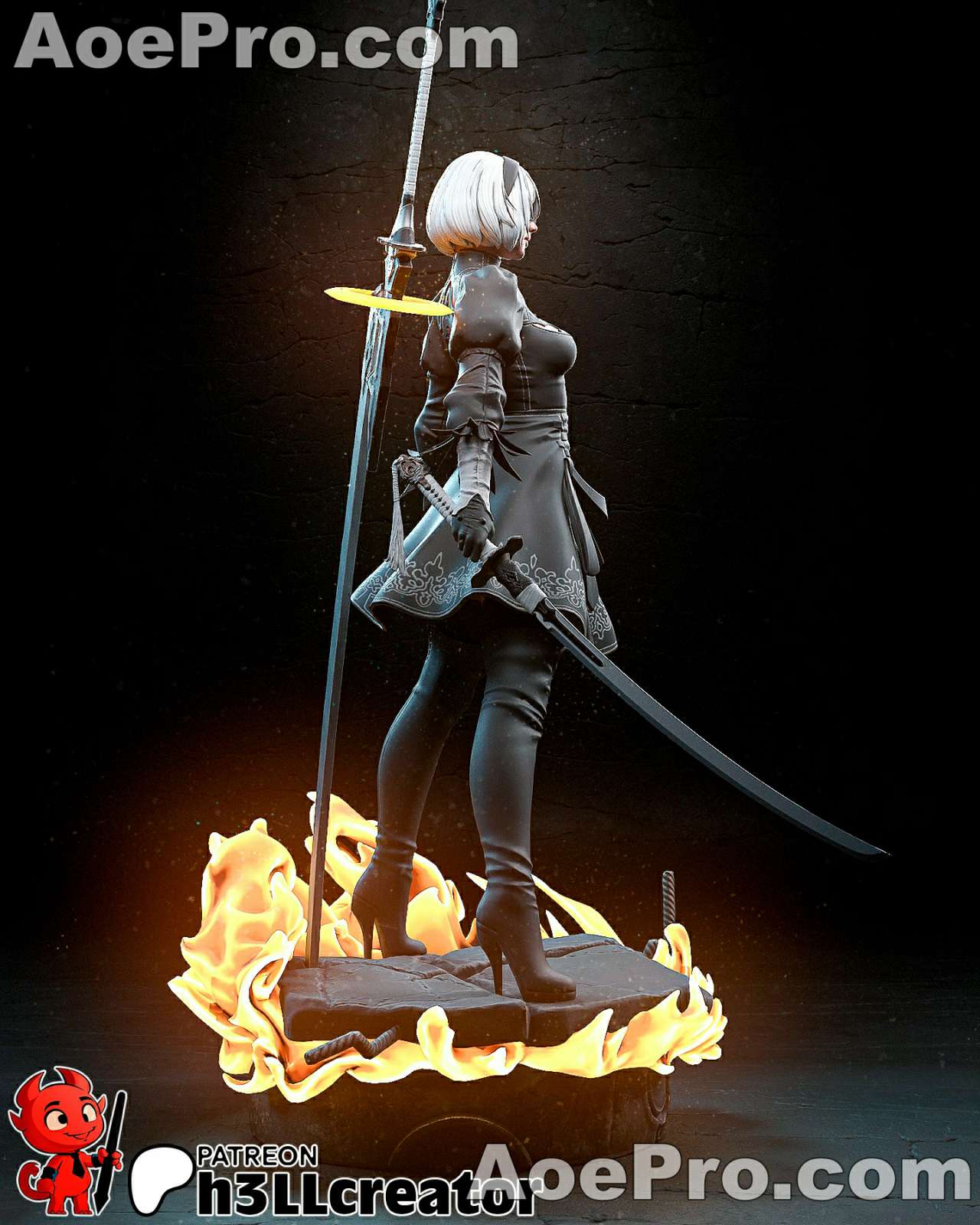 图片[4]|h3LL creator 2b – 3D PRINTABLE Figure STL - NXlfB1|NXlfB1