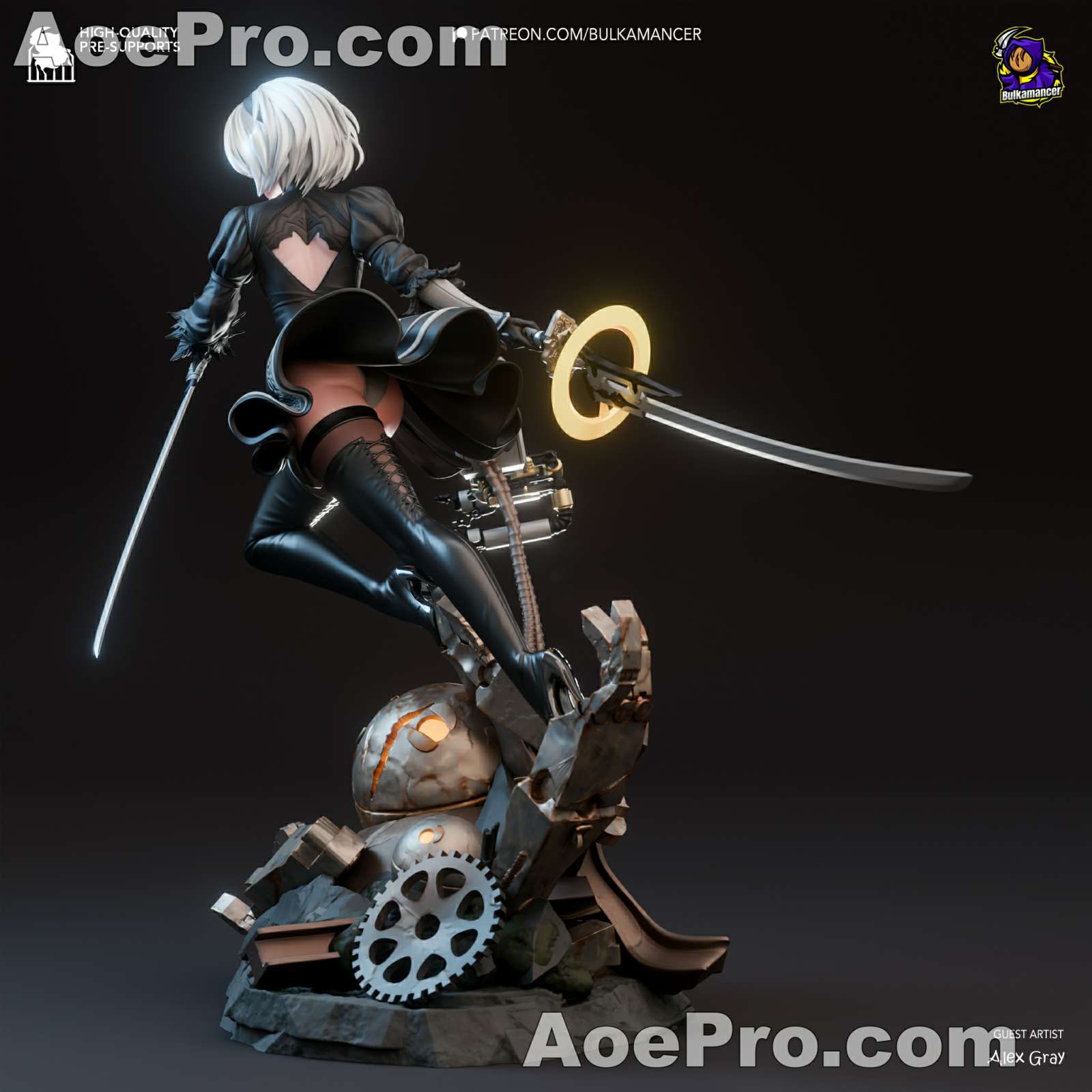 图片[3]|Bulkamancer Sculpts - 2B Nier Automata – 3D PRINTABLE Figure STL - NXlfB1|NXlfB1