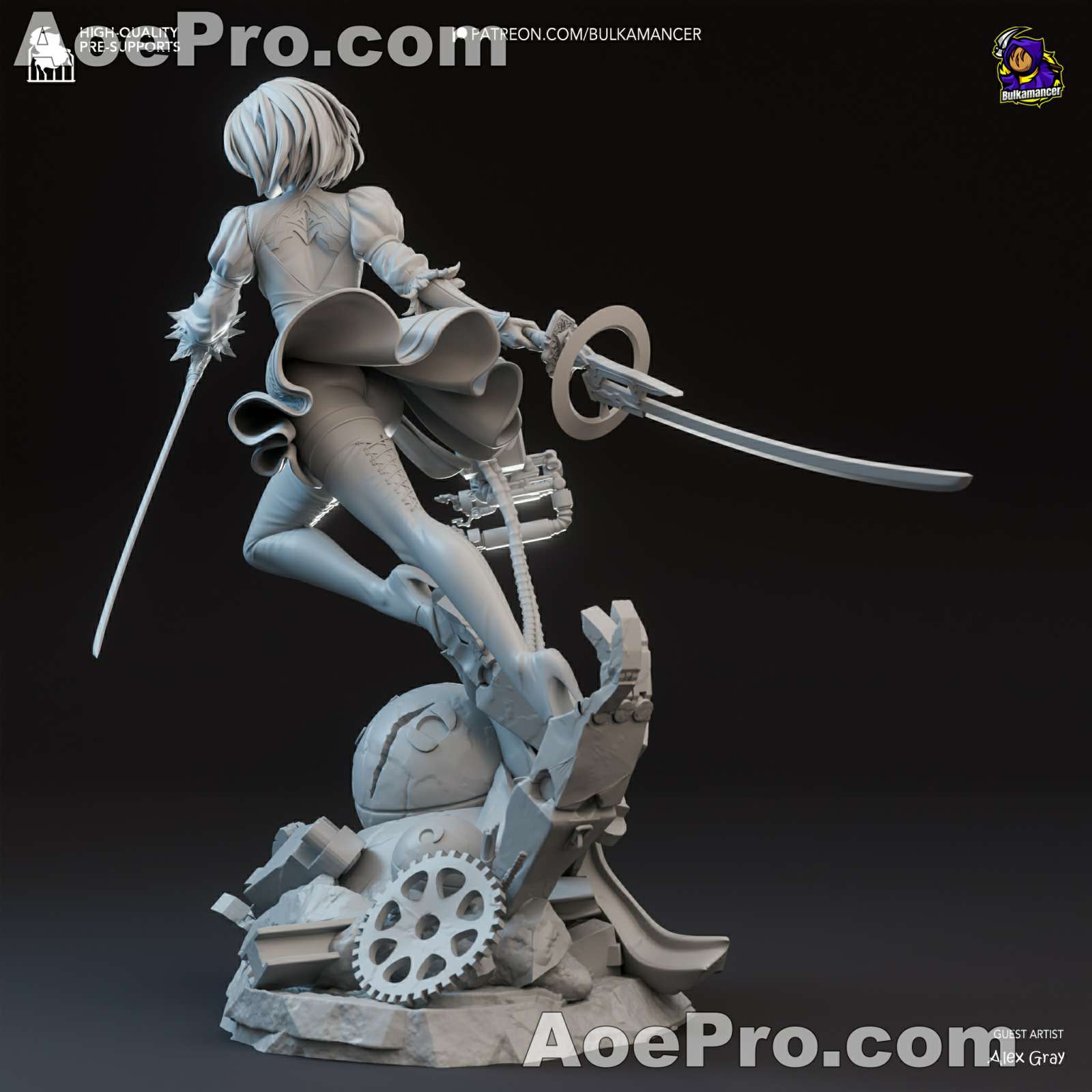 图片[9]|Bulkamancer Sculpts - 2B Nier Automata – 3D PRINTABLE Figure STL - NXlfB1|NXlfB1