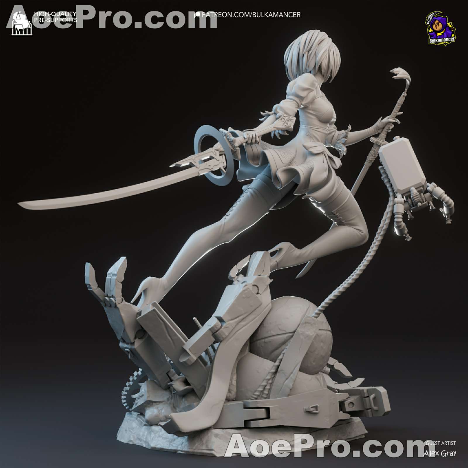 图片[10]|Bulkamancer Sculpts - 2B Nier Automata – 3D PRINTABLE Figure STL - NXlfB1|NXlfB1