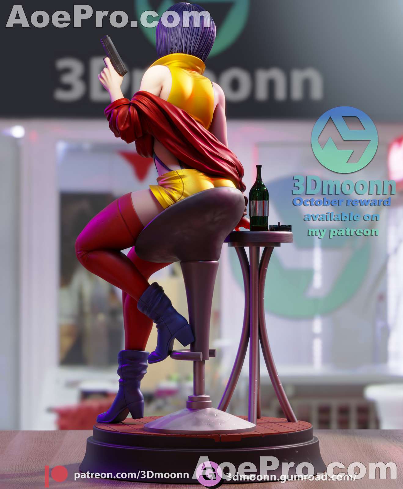 图片[3]|3Dmoonn Faye Valentine – 3D PRINTABLE Figure STL - NXlfB1|NXlfB1