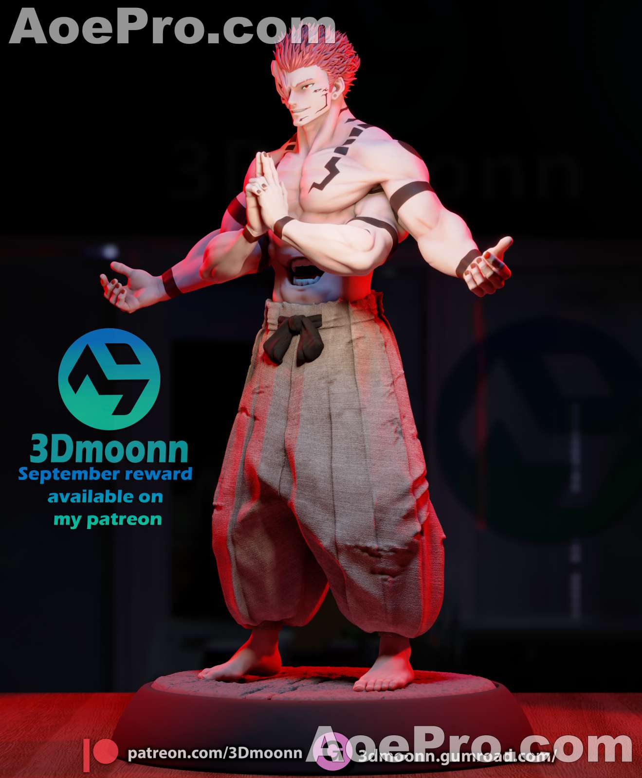 图片[4]|3Dmoonn - Ryomen Sukuna – 3D PRINTABLE Figure STL - NXlfB1|NXlfB1