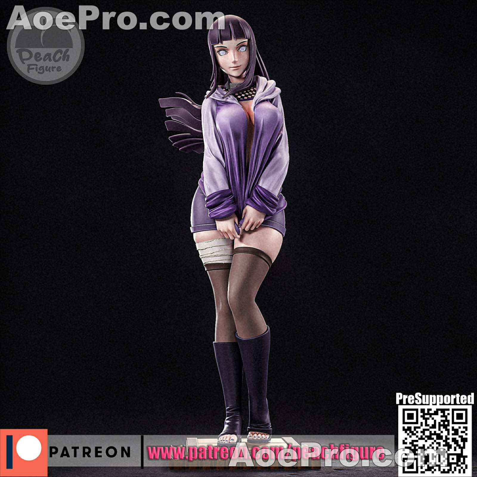 图片[1]|Peach Figure Hinata Hyuga – 3D PRINTABLE Figure STL - NXlfB1|NXlfB1