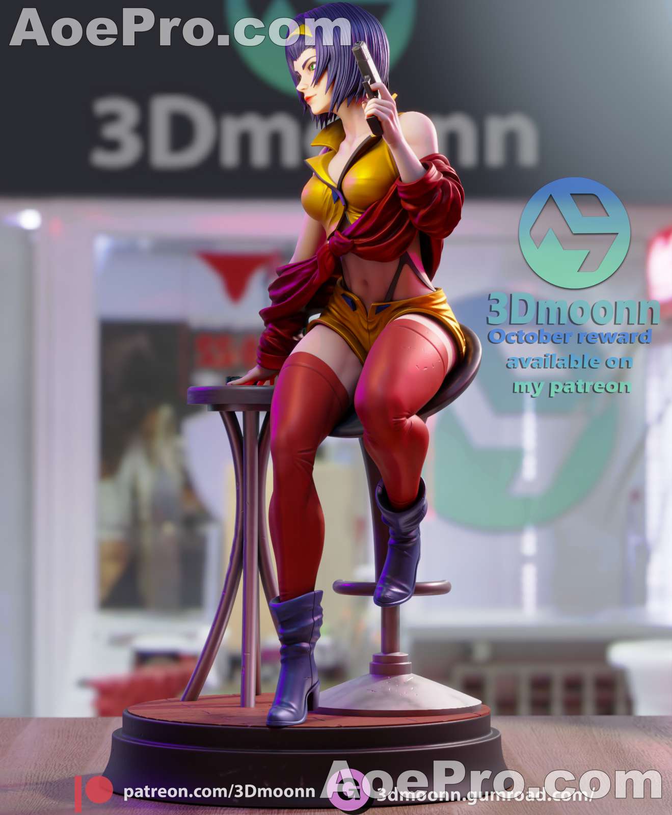 图片[4]|3Dmoonn Faye Valentine – 3D PRINTABLE Figure STL - NXlfB1|NXlfB1