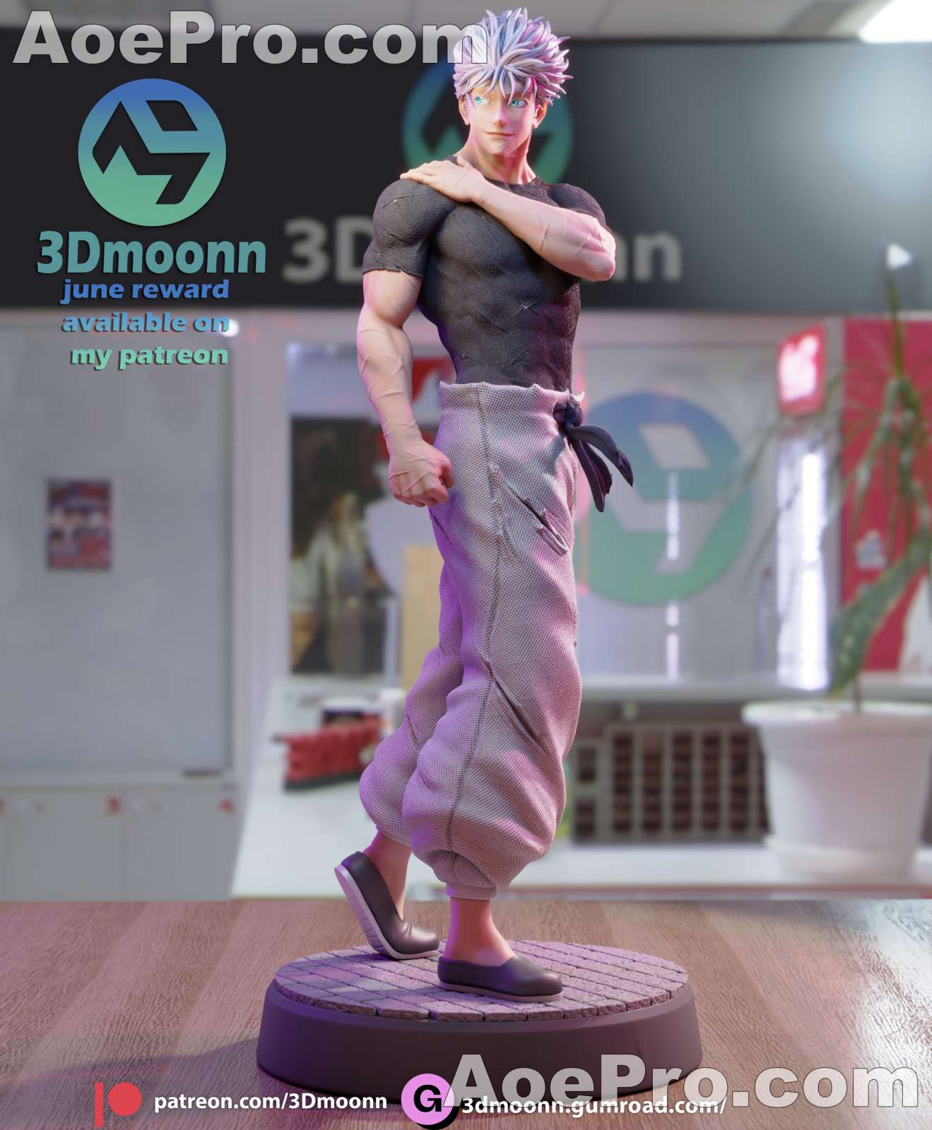 图片[4]|3Dmoonn - Gojo – 3D PRINTABLE Figure STL - NXlfB1|NXlfB1