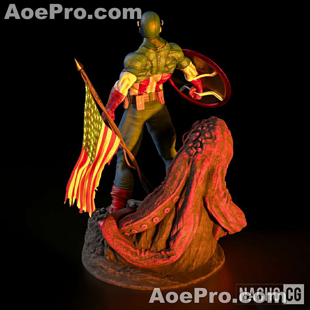 图片[4]|Fan Art - Captain America Classic - Statue – 3D PRINTABLE Figure STL - NXlfB1|NXlfB1