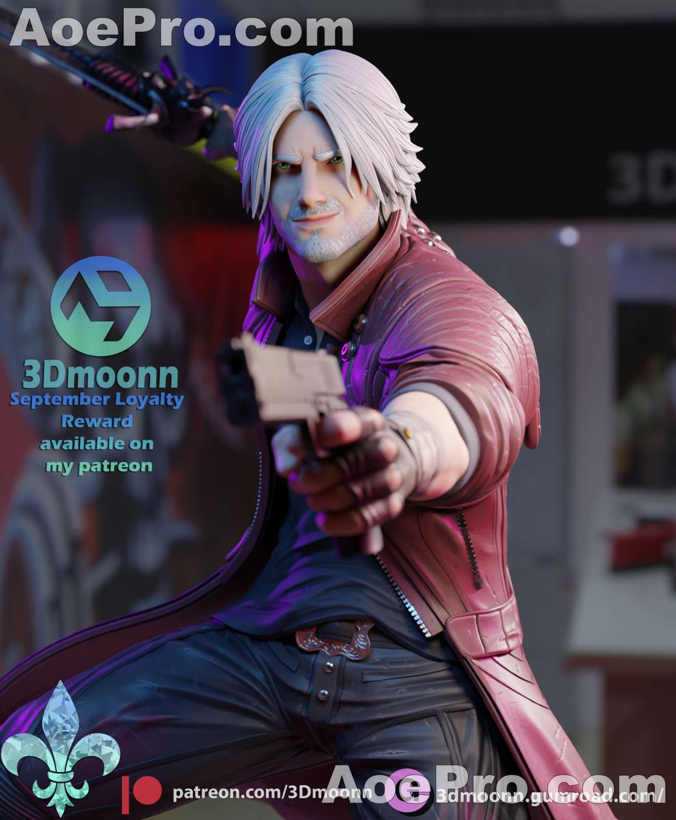 图片[7]|3Dmoonn - Dante Devil May Cry 5 – 3D PRINTABLE Figure STL - NXlfB1|NXlfB1