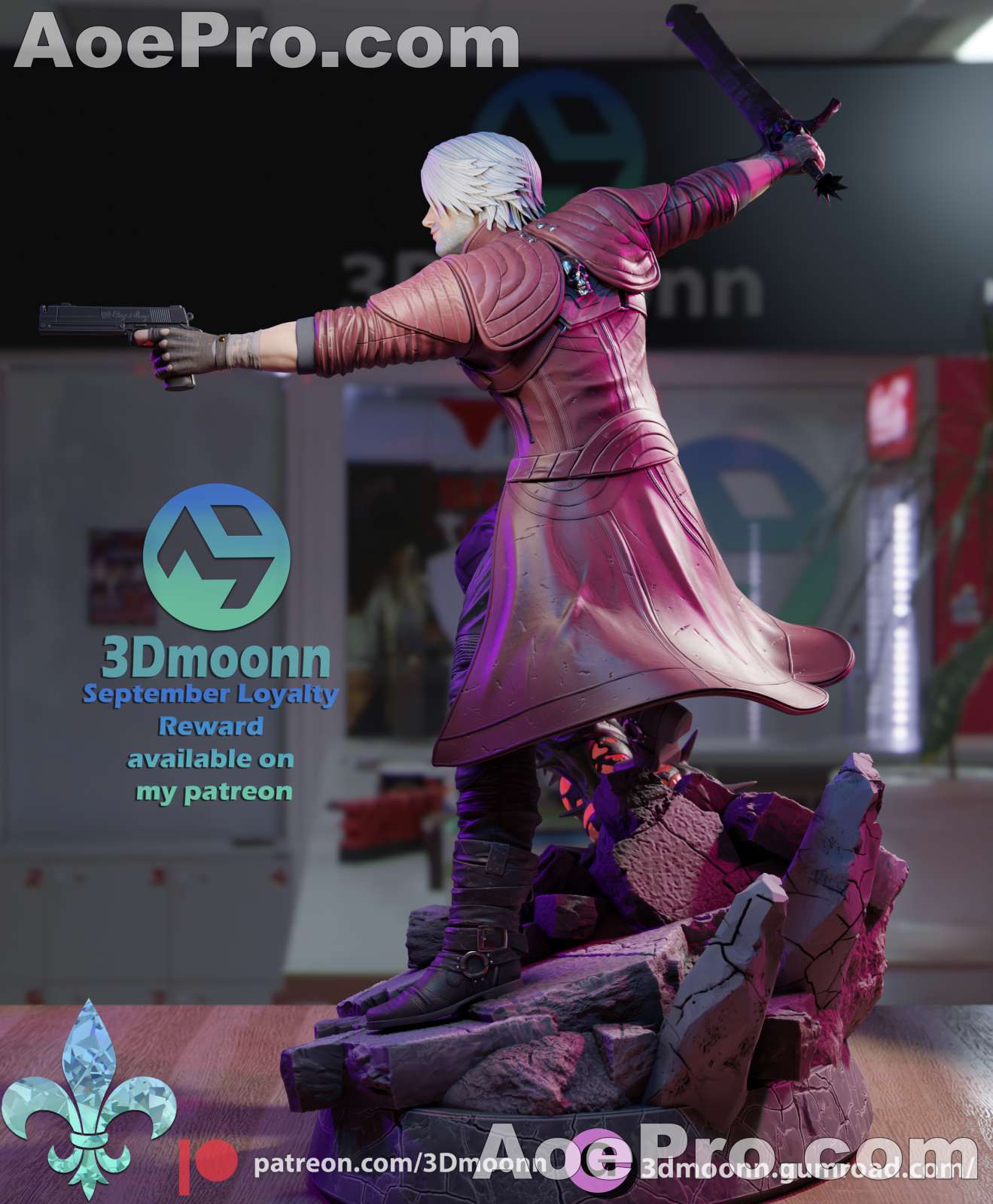 图片[8]|3Dmoonn - Dante Devil May Cry 5 – 3D PRINTABLE Figure STL - NXlfB1|NXlfB1