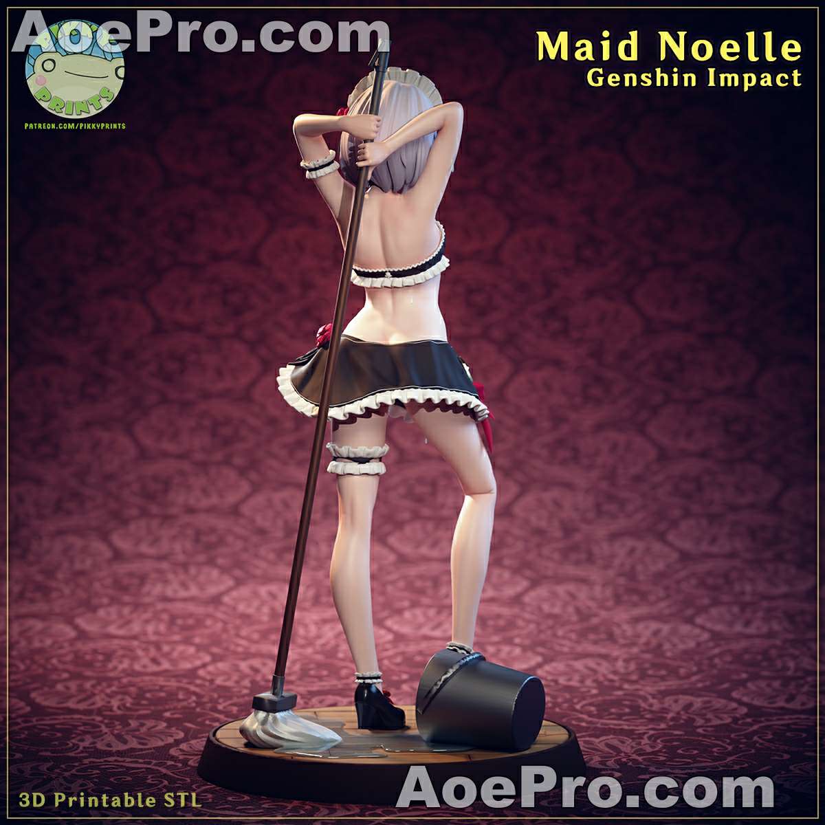 图片[1]|Pikky Prints - Maid Noelle – 3D Print Model Figure STL - NXlfB1|NXlfB1