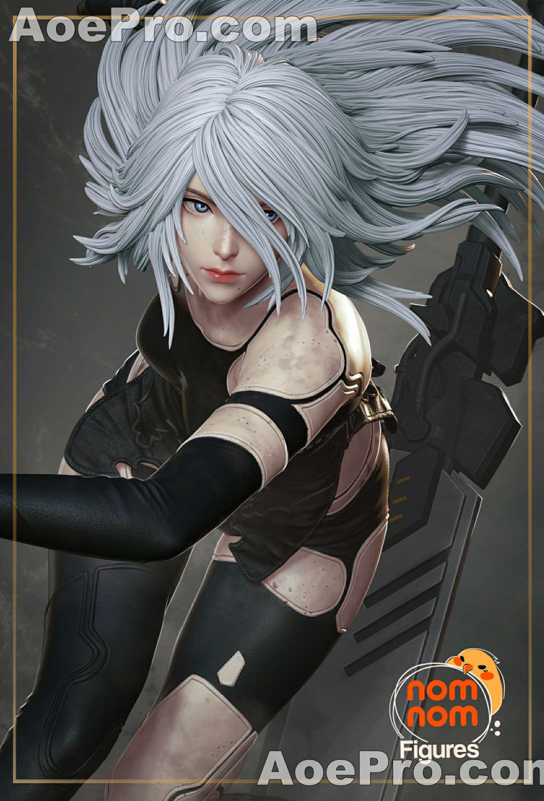 图片[1]|NomNom Figures - A2 - NieR Automata – 3D PRINTABLE Figure STL - NXlfB1|NXlfB1