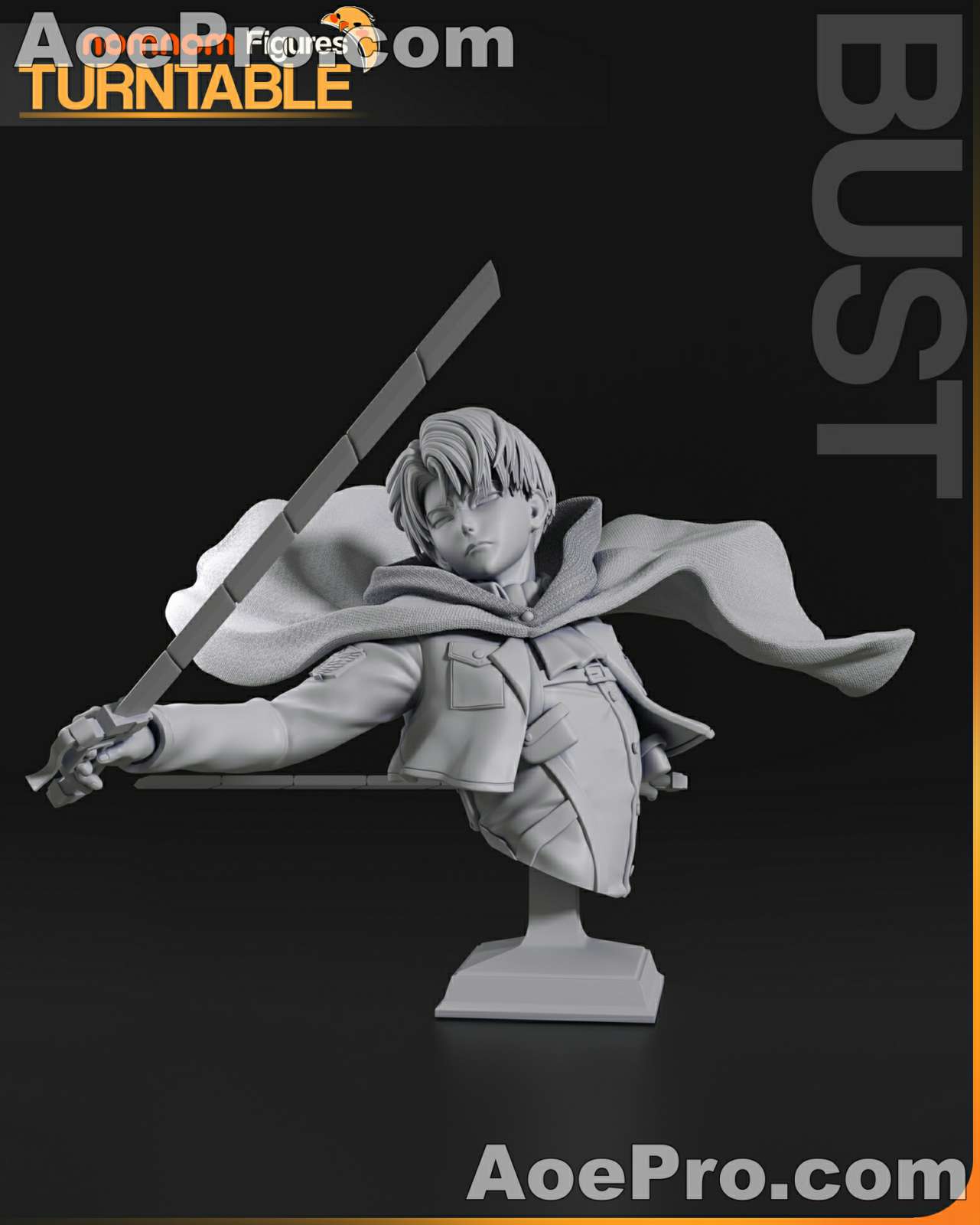 图片[2]|Nomnom Figures - Levi from Attack on Titan – 3D PRINTABLE Figure STL - NXlfB1|NXlfB1