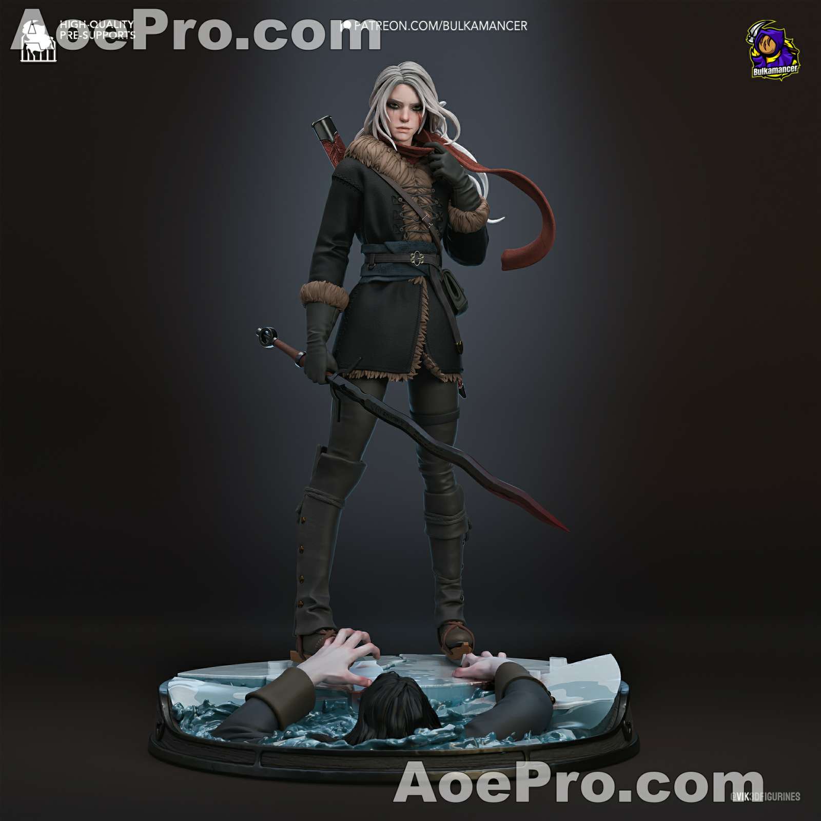 图片[1]|Bulkamancer Sculpts Ciri - The Witcher 3D PRINTABLE Figure STL - NXlfB1|NXlfB1