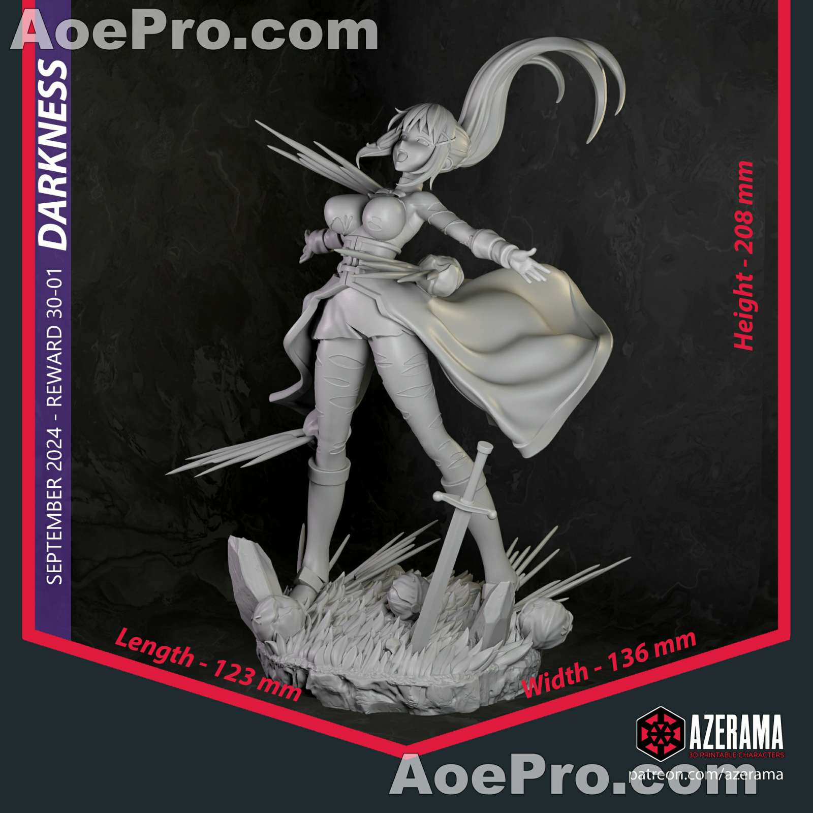 图片[9]|Azerama - Darkness KonoSuba – 3D PRINTABLE Figure STL - NXlfB1|NXlfB1