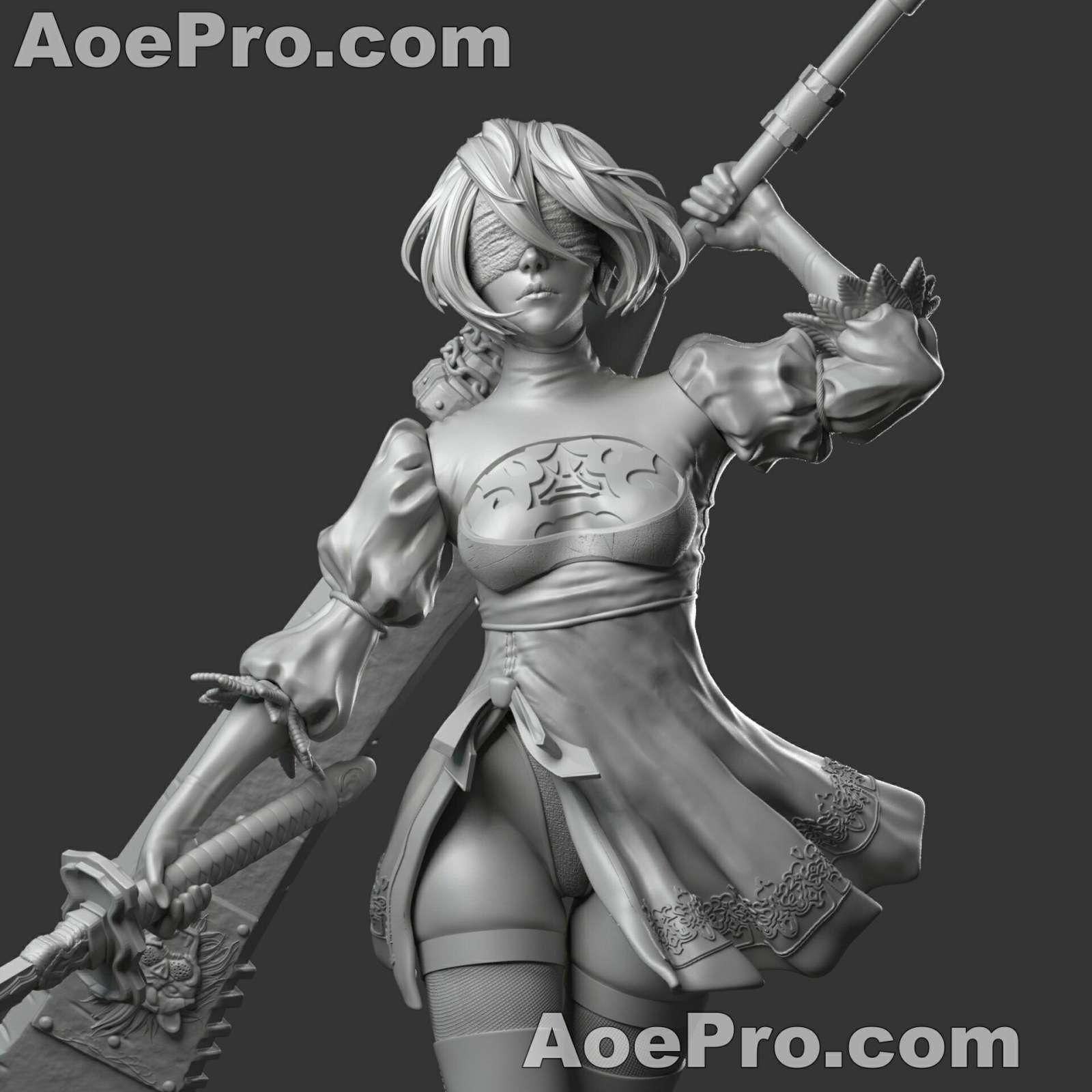 图片[3]|NieR Automata 2B - 3D Print Model - NXlfB1|NXlfB1