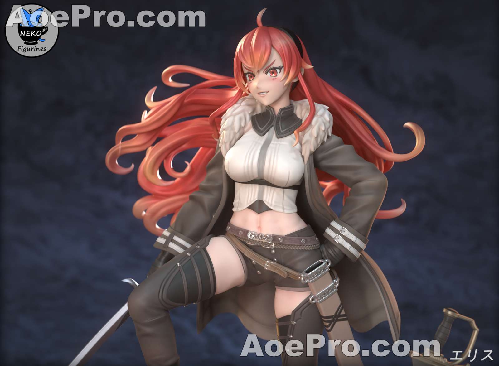 图片[2]|Neko Figurines - Eris Greyrat (Mushoku Tensei) – 3D PRINTABLE Figure STL - NXlfB1|NXlfB1