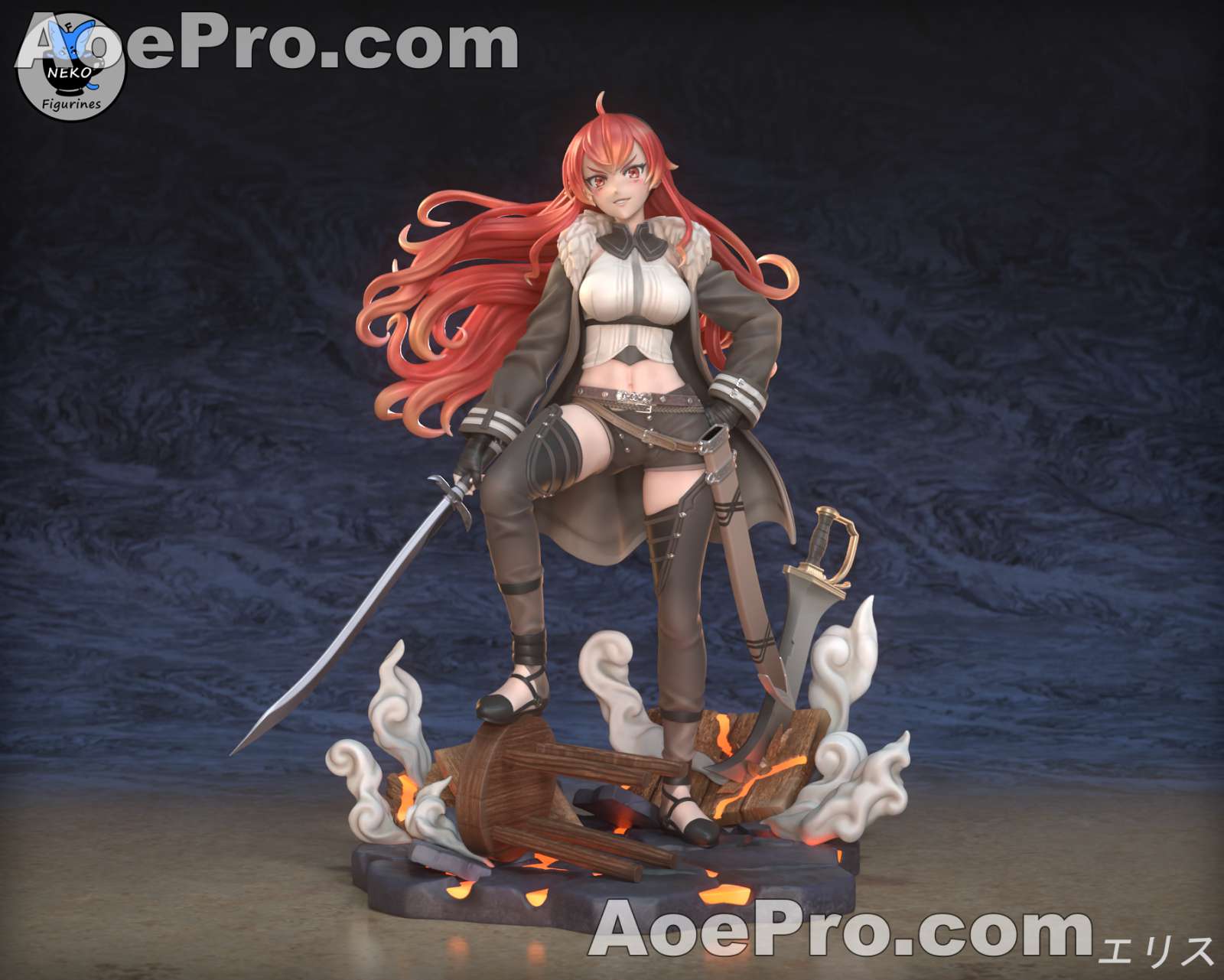 图片[3]|Neko Figurines - Eris Greyrat (Mushoku Tensei) – 3D PRINTABLE Figure STL - NXlfB1|NXlfB1