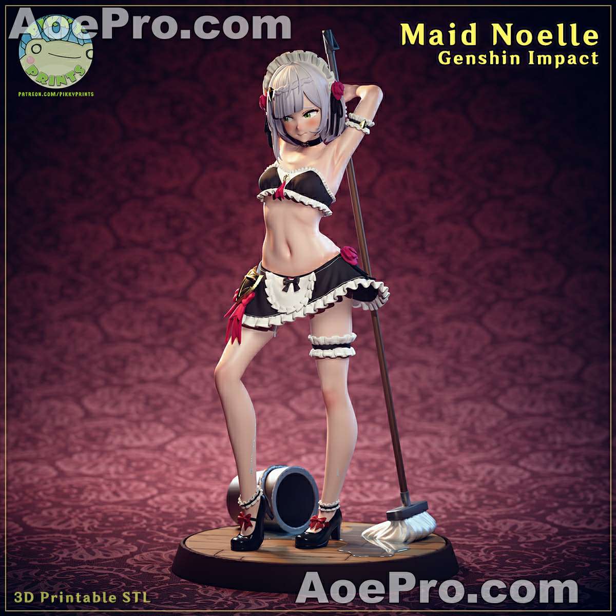 图片[2]|Pikky Prints - Maid Noelle – 3D Print Model Figure STL - NXlfB1|NXlfB1