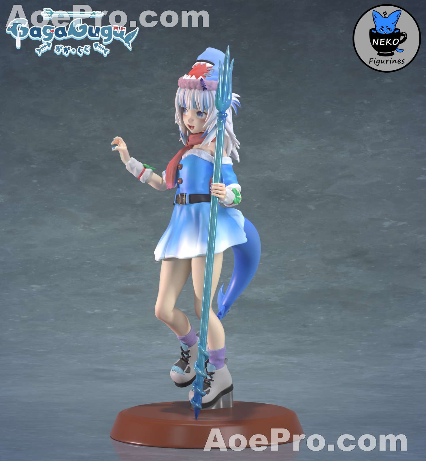 图片[2]|Gawr Gura Christmas (Hololive) – 3D PRINTABLE Figure STL - NXlfB1|NXlfB1