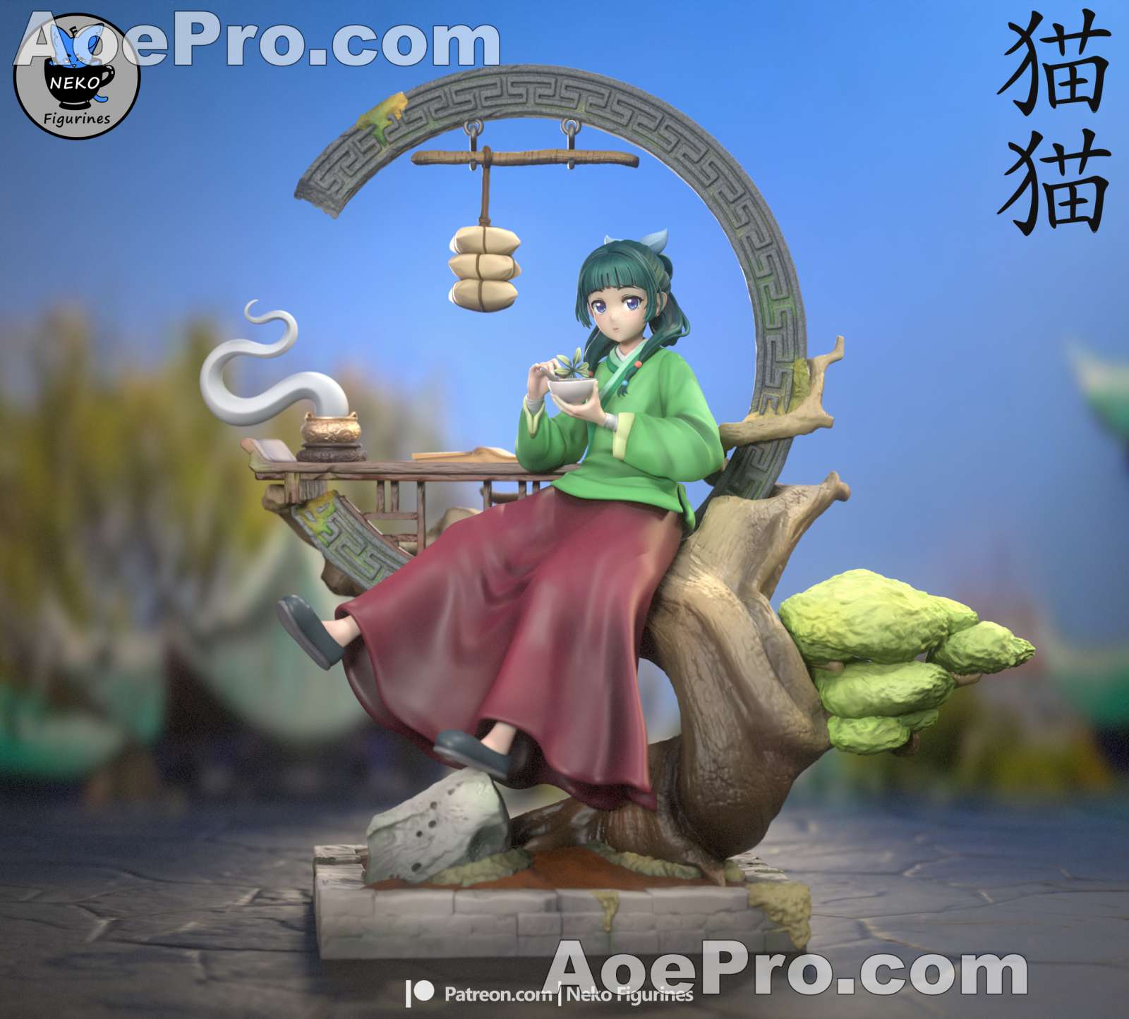 图片[1]|Neko Figurines Maomao (The Apothecary Diaries) – 3D PRINTABLE Figure STL - NXlfB1|NXlfB1