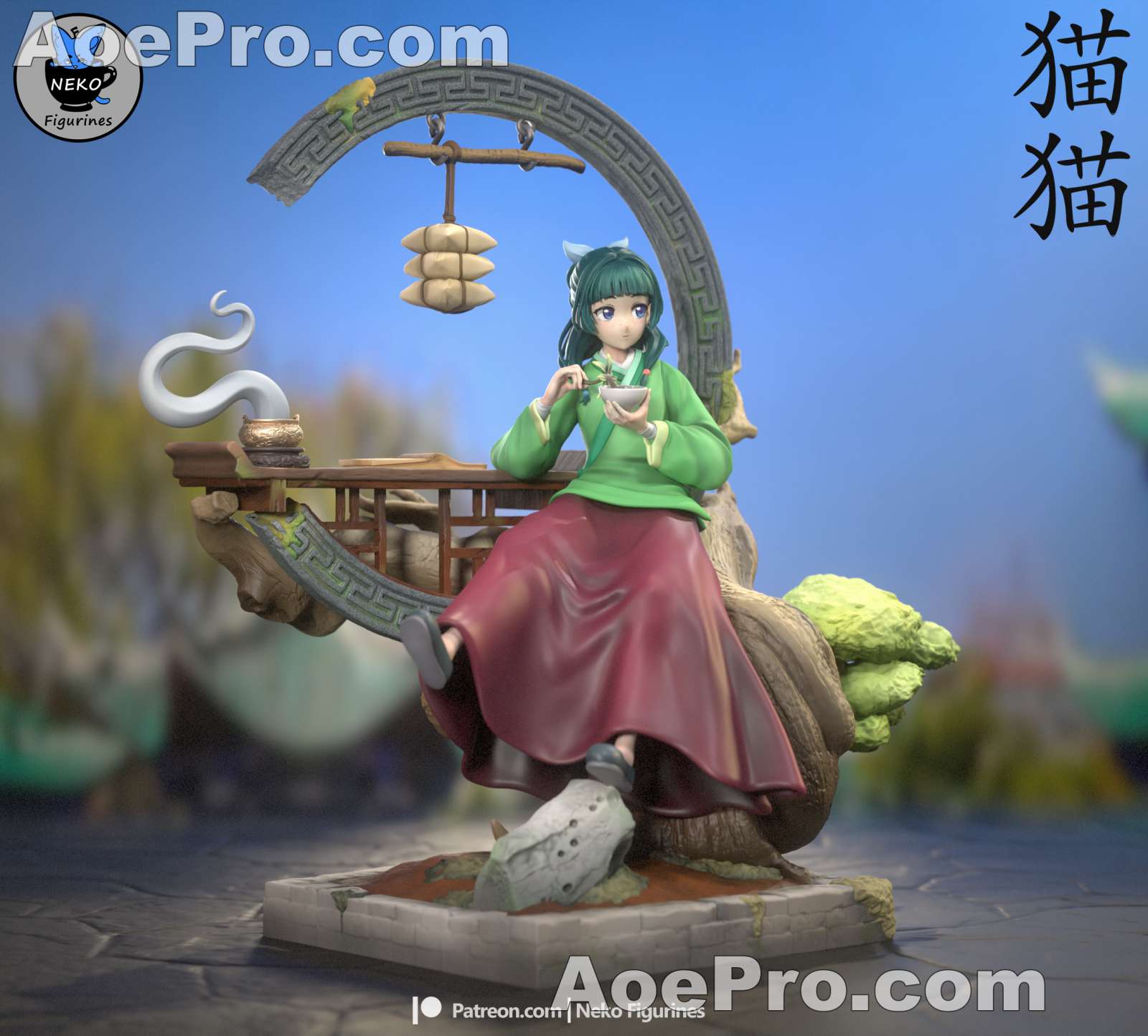 图片[2]|Neko Figurines Maomao (The Apothecary Diaries) – 3D PRINTABLE Figure STL - NXlfB1|NXlfB1