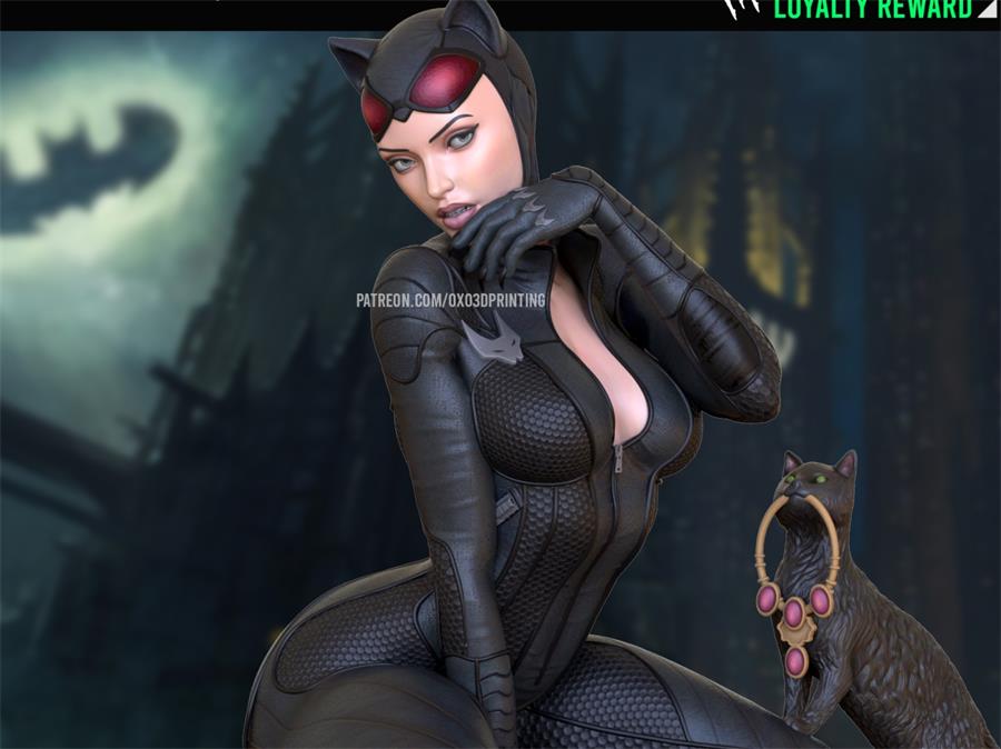 OXO3D_Figures_CatWoman – 3D PRINTABLE Figure STL - NXlfB1|NXlfB1