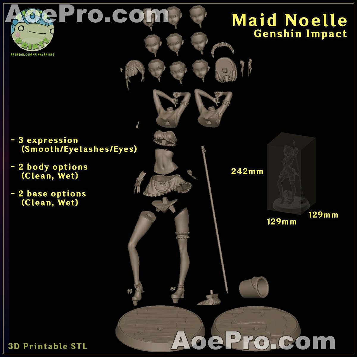 图片[5]|Pikky Prints - Maid Noelle – 3D Print Model Figure STL - NXlfB1|NXlfB1