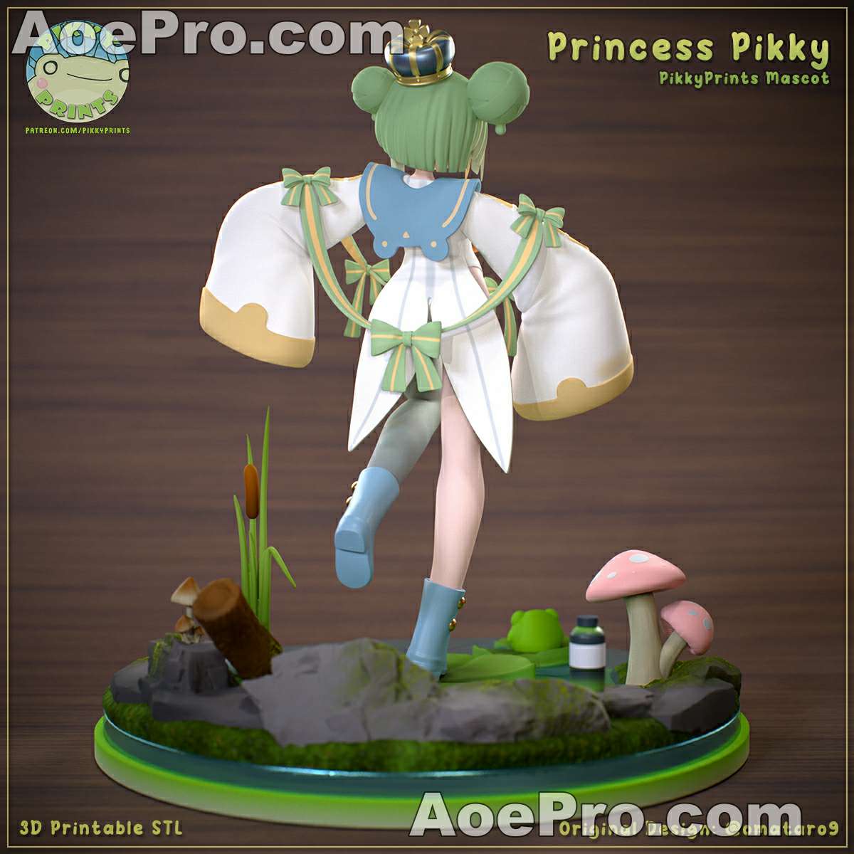 图片[1]|Pikky Prints - Pikky Princess – 3D PRINTABLE Figure STL - NXlfB1|NXlfB1