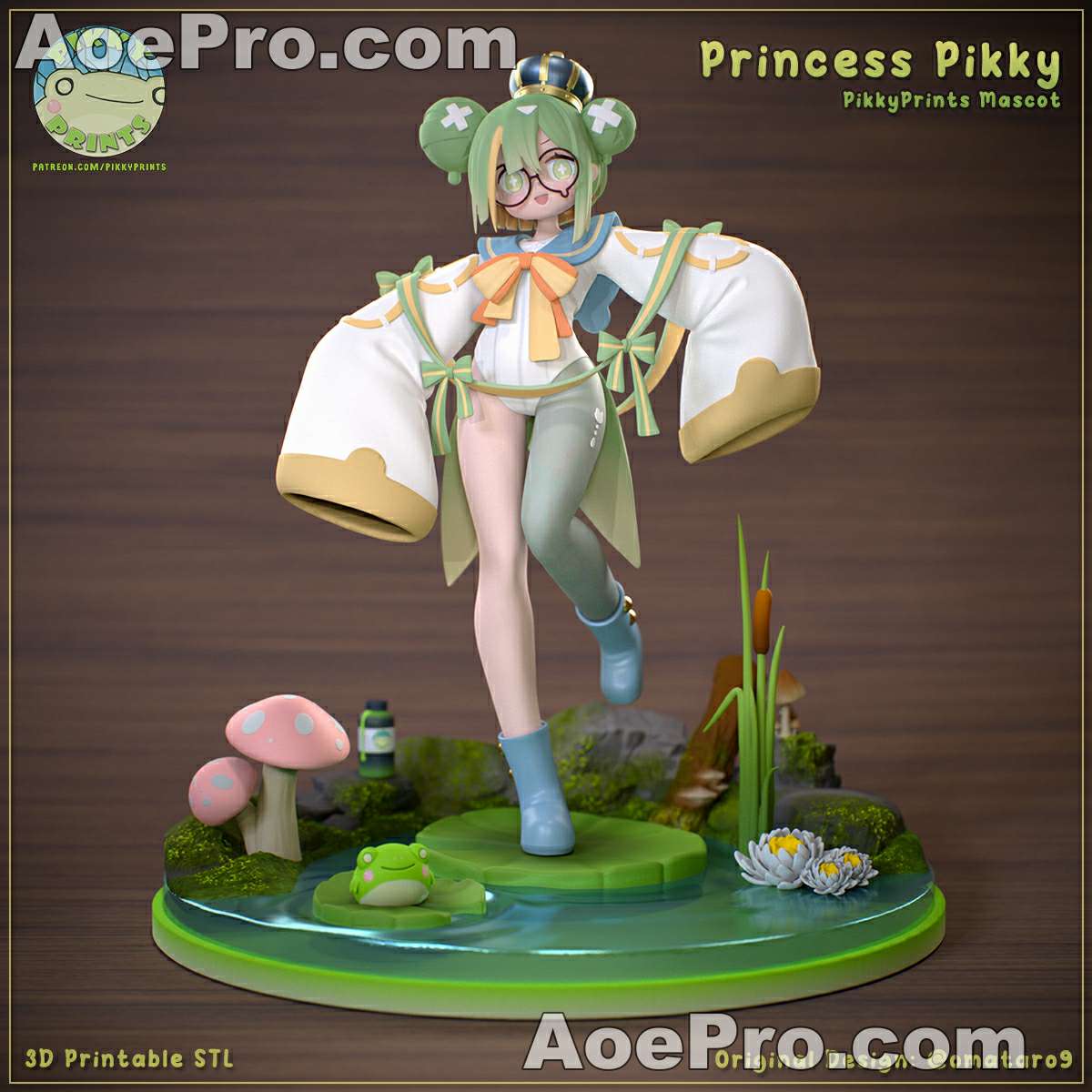 图片[2]|Pikky Prints - Pikky Princess – 3D PRINTABLE Figure STL - NXlfB1|NXlfB1