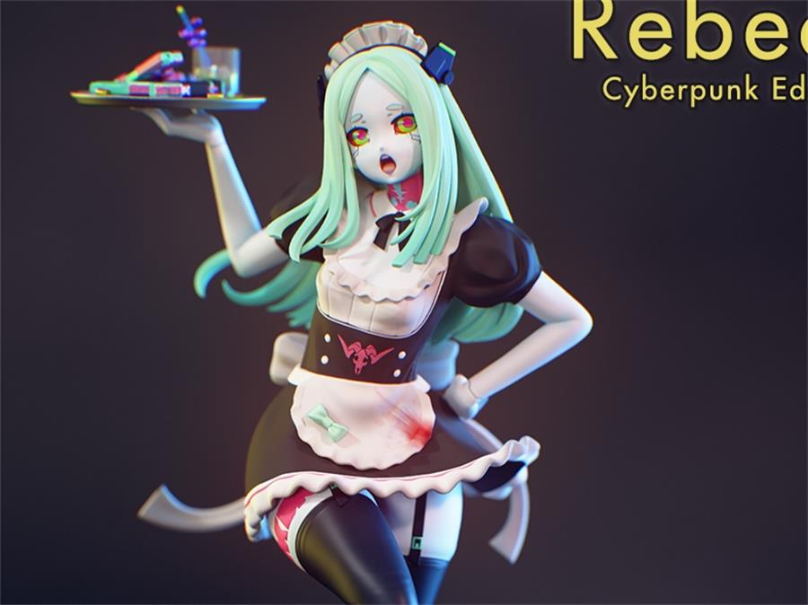 Rebecca - Cyberpunk Edgerunners - 3D Print Model - NXlfB1|NXlfB1