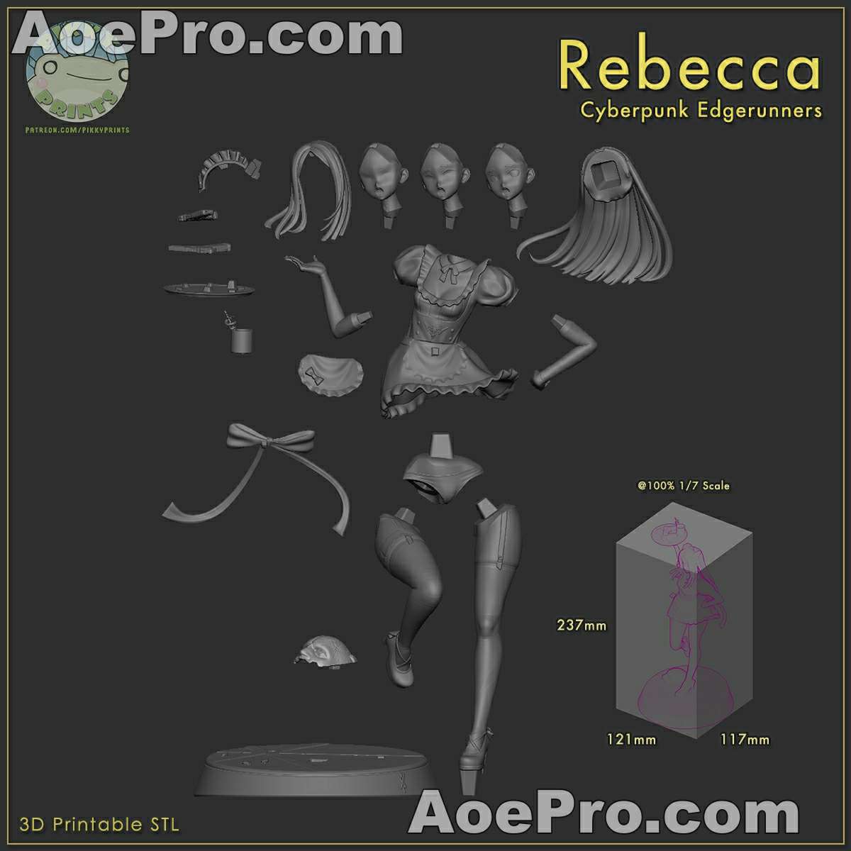 图片[4]|Rebecca - Cyberpunk Edgerunners - 3D Print Model - NXlfB1|NXlfB1