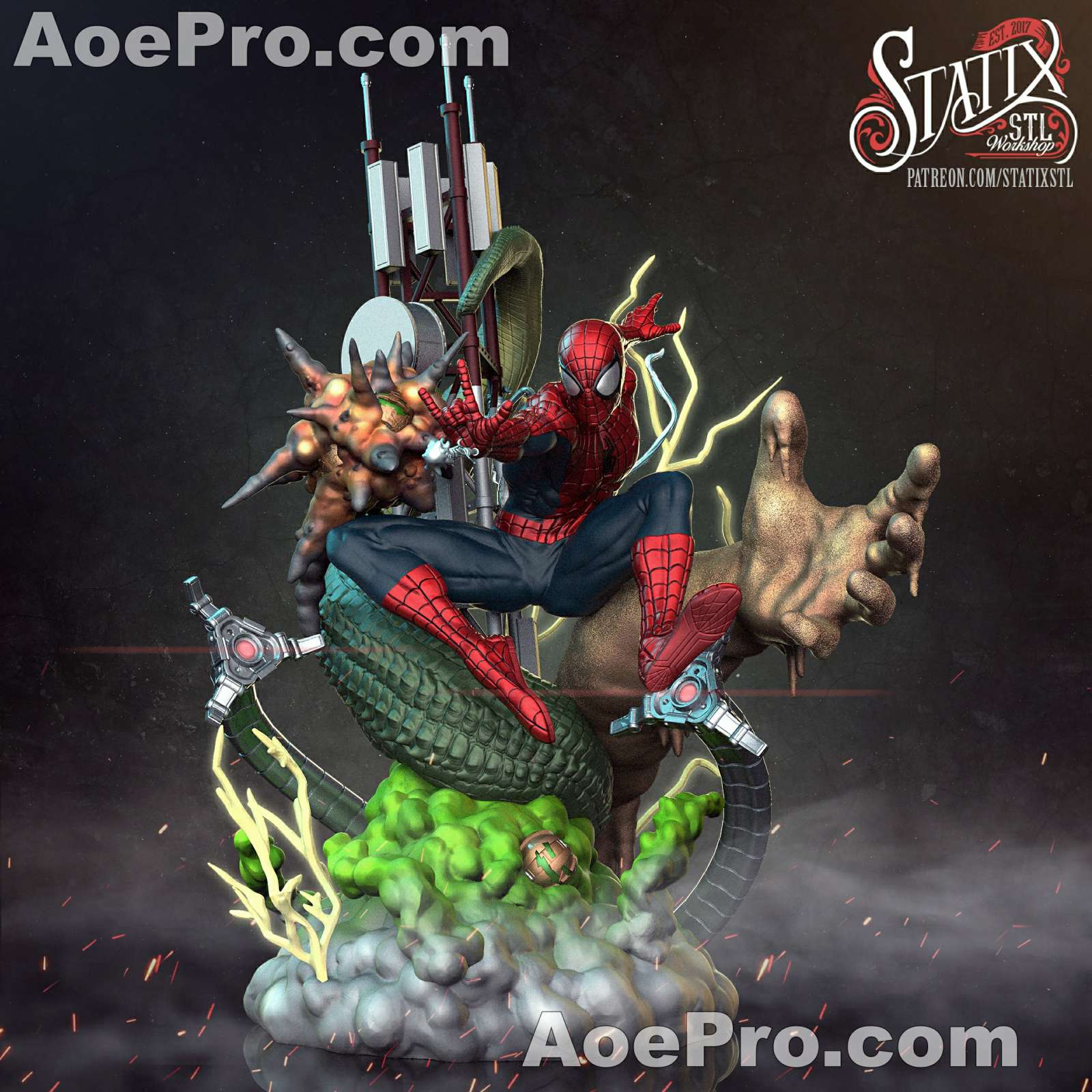 图片[1]|Spidey VS Sinister – 3D PRINTABLE Figure STL - NXlfB1|NXlfB1