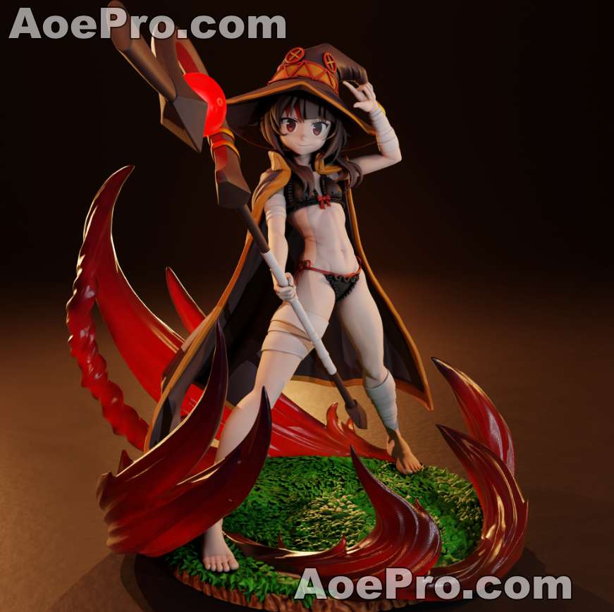 图片[1]|Megumin Sexy Attack - Konosuba – 3D PRINTABLE Figure STL - NXlfB1|NXlfB1