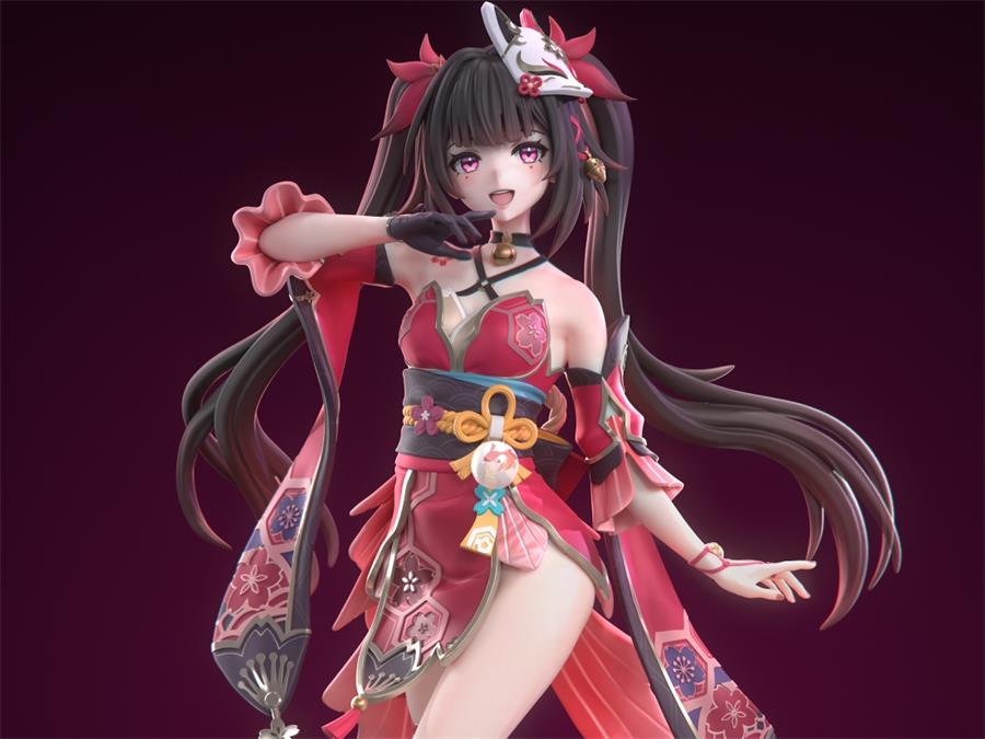 Neko Figurines Sparkle (Honkai Star Rail) – 3D PRINTABLE Figure STL - NXlfB1|NXlfB1