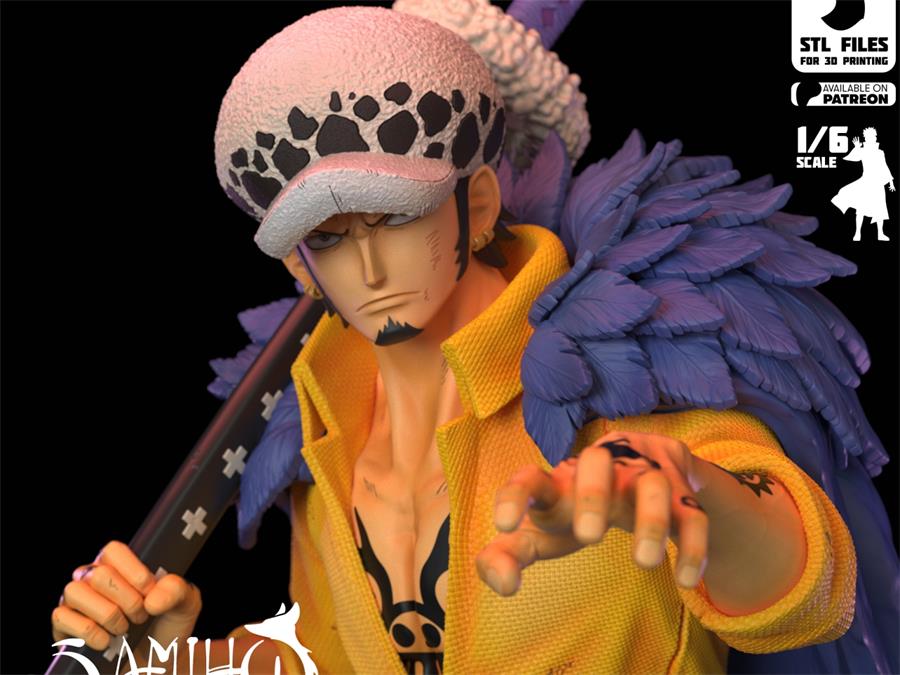 Samiho Studios Trafalgar Law – 3D PRINTABLE Figure STL - NXlfB1|NXlfB1