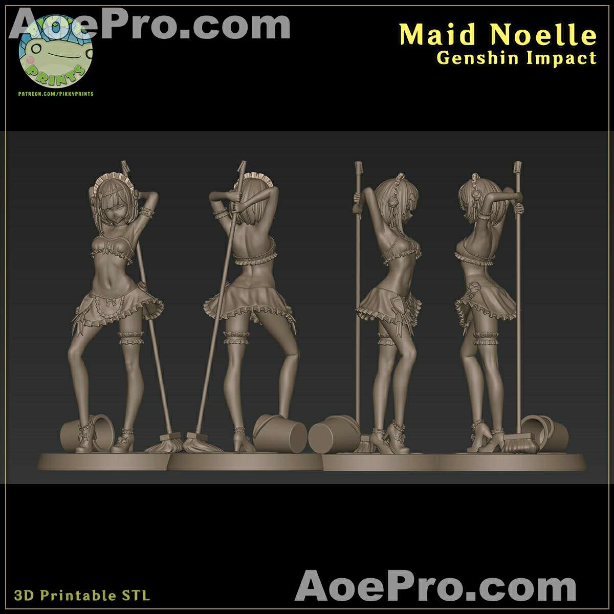 图片[6]|Pikky Prints - Maid Noelle – 3D Print Model Figure STL - NXlfB1|NXlfB1