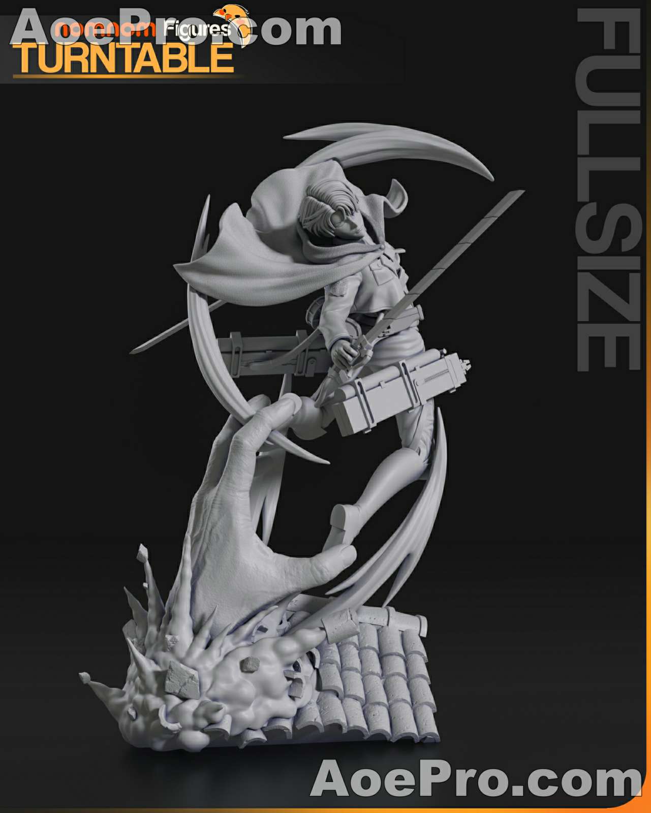 图片[3]|Nomnom Figures - Levi from Attack on Titan – 3D PRINTABLE Figure STL - NXlfB1|NXlfB1