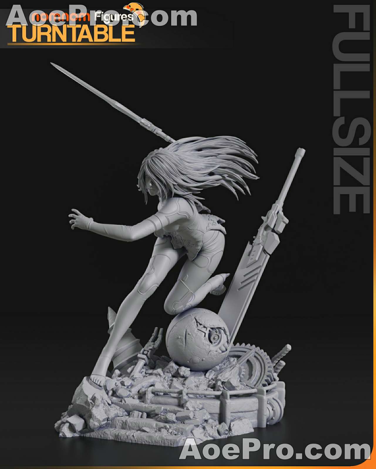 图片[3]|NomNom Figures - A2 - NieR Automata – 3D PRINTABLE Figure STL - NXlfB1|NXlfB1