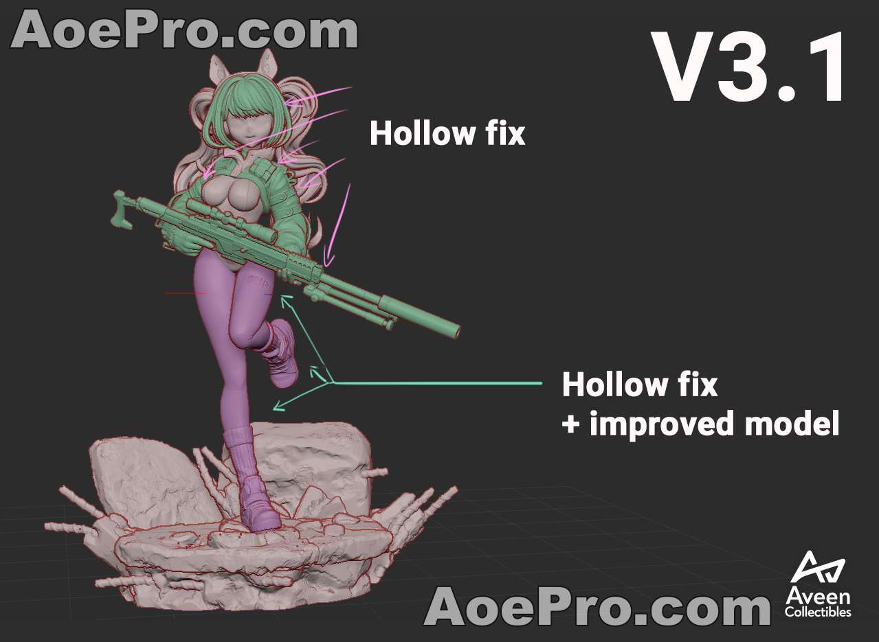 图片[3]|Alice Nikke – 3D PRINTABLE Figure STL - NXlfB1|NXlfB1