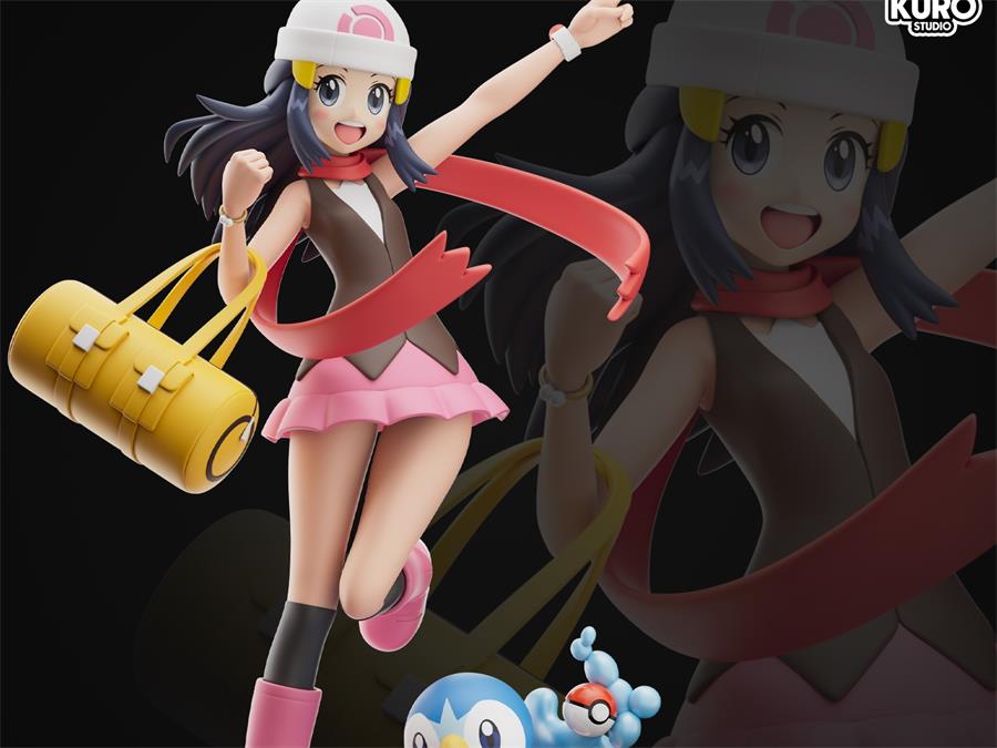 Kuro Studio - Dawn & Piplup – 3D Print Model Figure STL - NXlfB1|NXlfB1