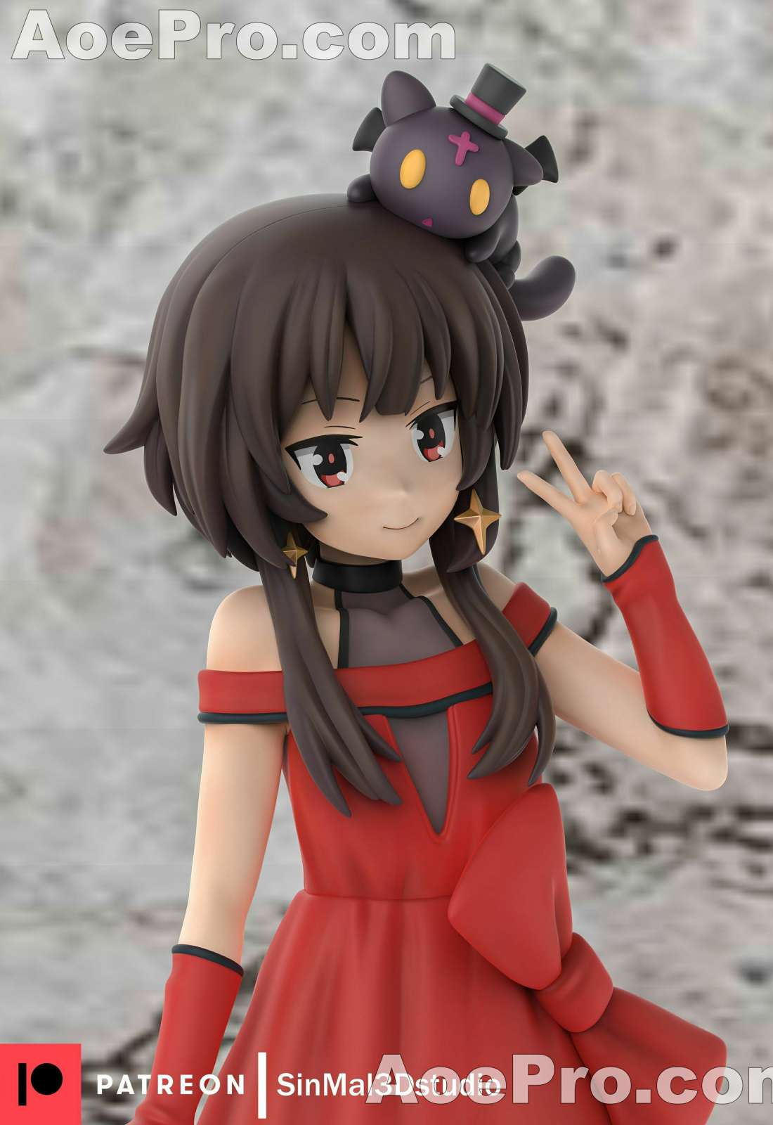 图片[3]|Sin3Dstudio - Konosuba Megumin – 3D PRINTABLE Figure STL - NXlfB1|NXlfB1