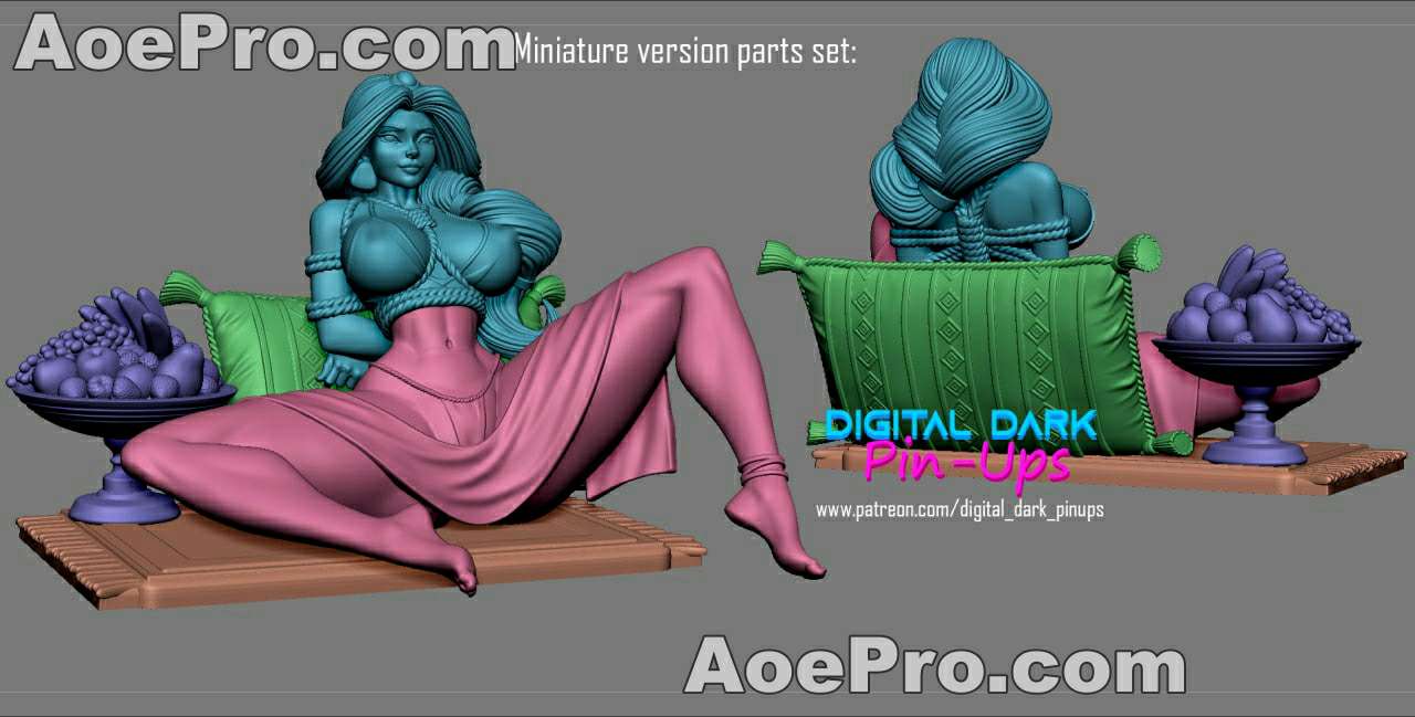 图片[2]|Digital Dark Pin-Ups - Jasmine (Aladdin) – 3D PRINTABLE Figure STL - NXlfB1|NXlfB1