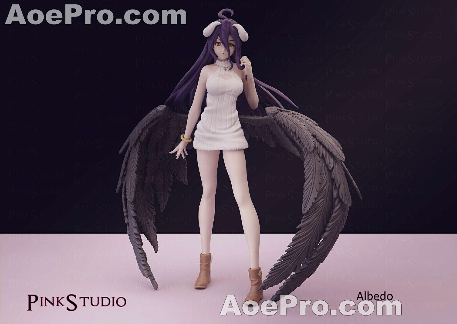 图片[1]|Pink Studio - Albedo Overlord – 3D PRINTABLE Figure STL - NXlfB1|NXlfB1