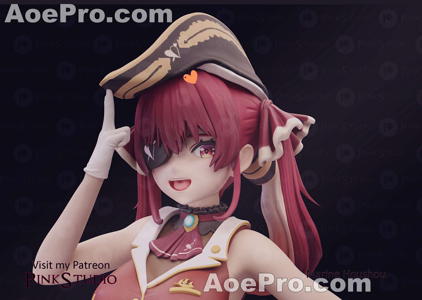 图片[3]|Hololive - Marine Houshou – 3D PRINTABLE Figure STL - NXlfB1|NXlfB1