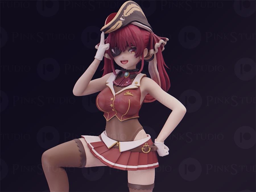 Hololive - Marine Houshou – 3D PRINTABLE Figure STL - NXlfB1|NXlfB1