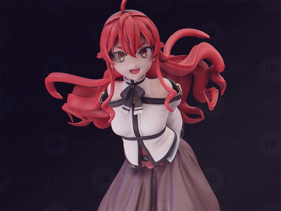 Pink Studio - Eris Boreas Greyrat - Mushoko Tensei – 3D PRINTABLE Figure STL - NXlfB1|NXlfB1